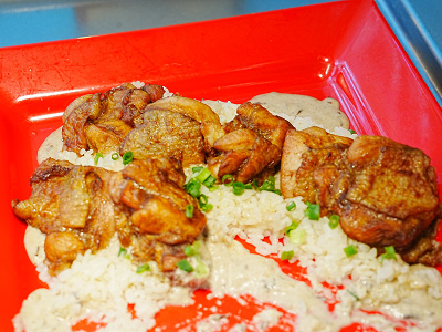 バーボン風味のチキン