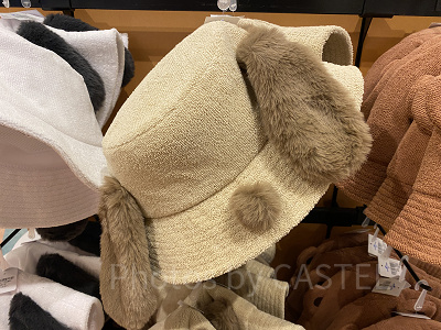 スヌーピー耳付きバケットハット（ベージュ）