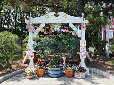 ケープコッドの40周年フォトスポット