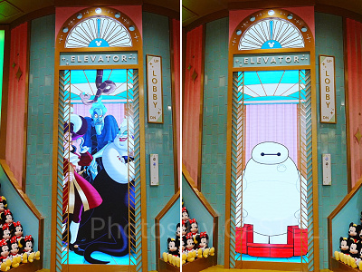 デジタルエレベーターにはキャラクターたちが続々登場！