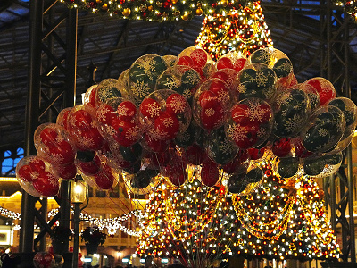 クリスマスの風船