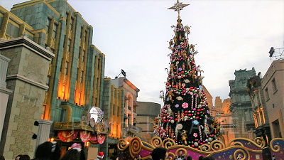 USJのクリスマスツリー（2018年）