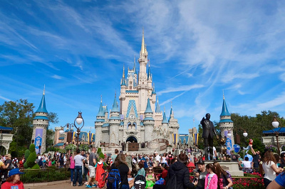 フロリダのディズニーランドにもシンデレラ城がある