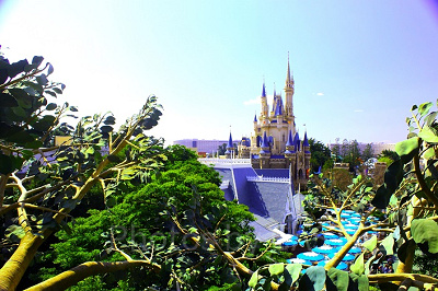 スイスファミリー・ツリーハウスからならこんなシンデレラ城も♪