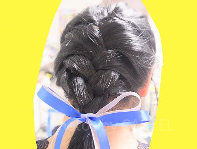 リボンをつけて完成！