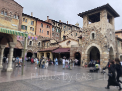 ディズニーシーのエントランスの混雑状況