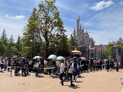 美女と野獣エリアの混雑状況（2022年5月）