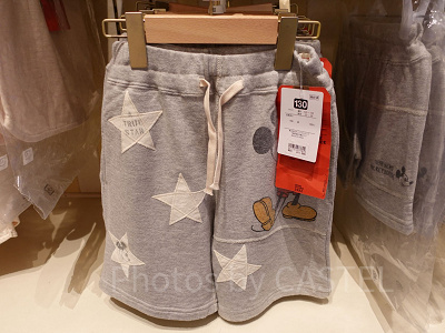 DENIM DUNGAREEのベビーショートパンツ