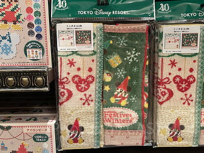 ディズニークリスマスグッズ2023：ミニタオルセット 2023年11月07日(火)発売