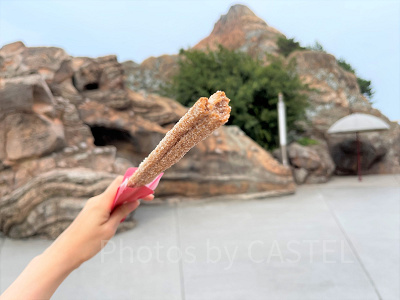 ディズニーシー食べ歩き：ミッキーチュロス（シナモン）
