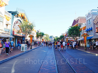 カリフォルニアアナハイムディズニー：メインストリートUSA