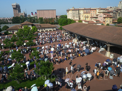 ディズニーシーエントランスの様子（2022年7月）