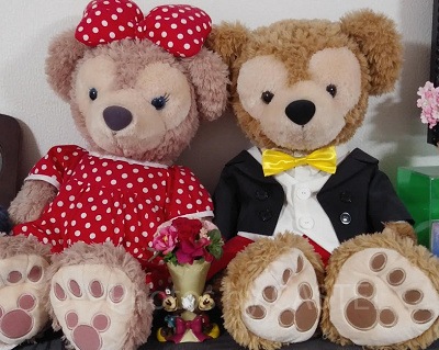 ダッフィーとシェリーメイが仮装してます！（Mサイズ）