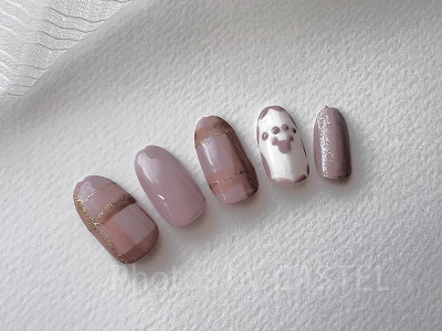 ダッフィーモチーフネイル