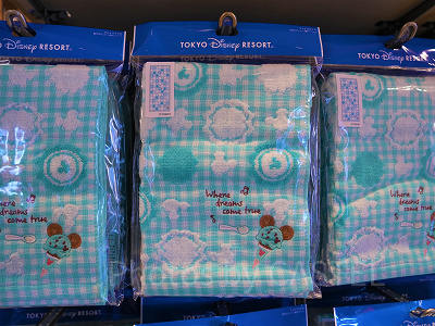 フェイスタオル（ディズニーブルーのパークフードモチーフグッズ）