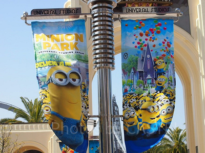 エントランスのフラッグ