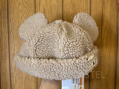 ふわモコキャップ（ブラウン）