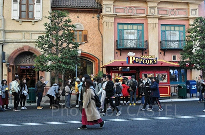 ビバリーヒルズギフト前のフードカート