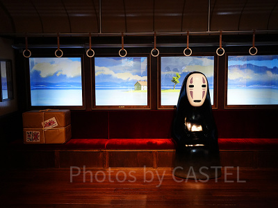 ジブリのなりきり名場面展 不思議な電車に乗るカオナシ