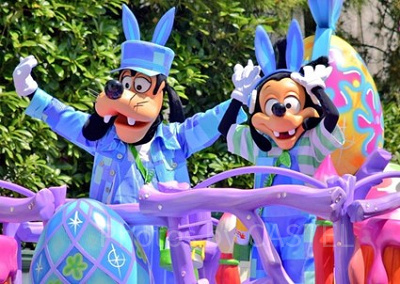 イースターのグーフィーとマックス