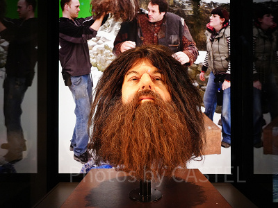 ハグリッドの頭部のアニマトロニクス（スタジオツアー東京）