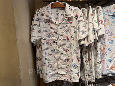 手書き風ミッキーのアロハシャツ