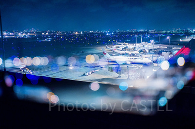 夜の羽田空港