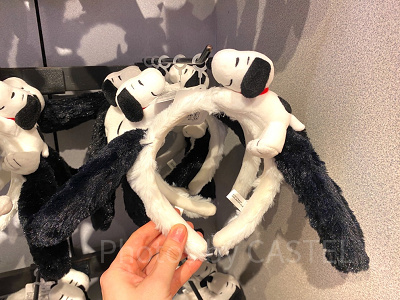 スヌーピーのマスコット付きカチューシャ