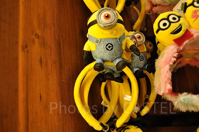 ミニオンのぬいぐるみ付きカチューシャ