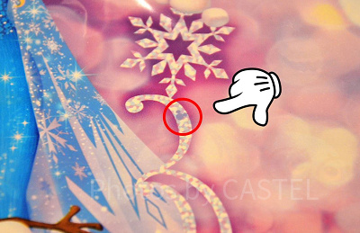 フローズンファンタジーお土産袋（中）の隠れミッキー