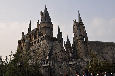 夕暮れのホグワーツ城／USJ