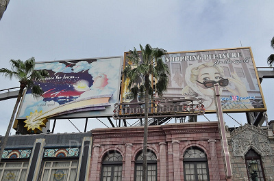 ハリウッドエリアの装飾／USJ