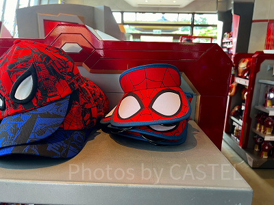 香港ディズニーマーベルグッズ：スパイダーマンのサンバイザー