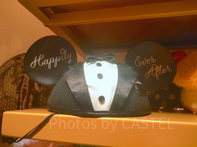 香港ディズニーランド：ミッキーのタキシード風イヤーハット