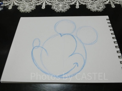 ミッキーの書き方ステップ⑤-2