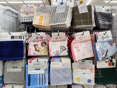 ハンカチ、ミニタオル（ダイソー）