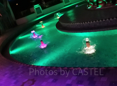 夜の「ジャスミンのフライングカーペット」