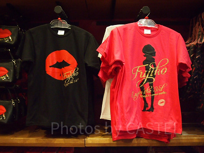 ルパン三世不二子シルエットピンクTシャツ