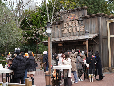 3月ディズニーランド混雑レポ：カウボーイクックハウス