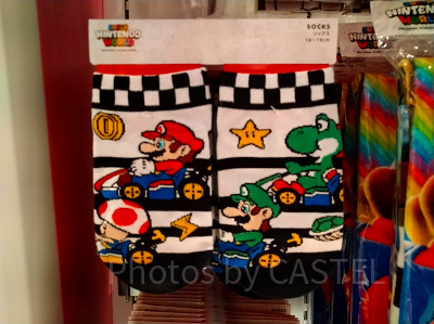 マリオカートのキッズ靴下 キャラクター柄