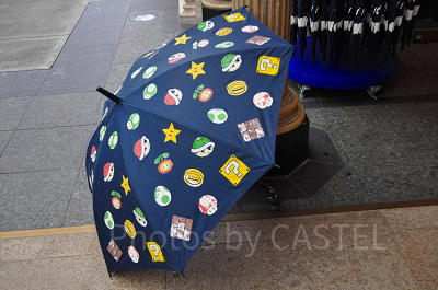 マリオのスーパーアイテム総柄傘