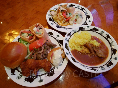   「ユニバーサル・ジャングル・ドリーム・パーティ」の食事／USJ