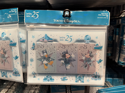 メモ＆スライドジップケース(ディズニーシー25周年グッズ)