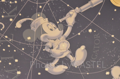 天井に描かれているミッキー