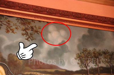 ミッキーの形をした雲