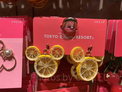 ミッキーのレモン型イヤリング