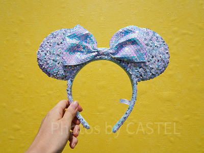 ミニースパンコールカチューシャ（太陽光の下で撮影）