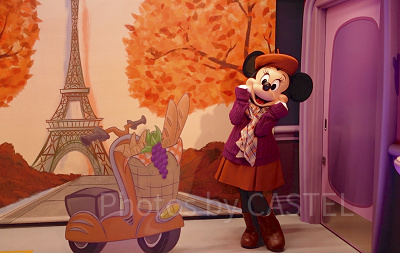 ミニーのスタイルスタジオのミニーのコスチューム（秋バージョン）