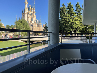 東京ディズニーランドの休憩スポットの大半が左半分のエリアにあり！