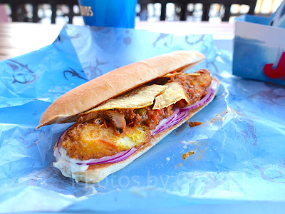 ベストコンビ・サンドセット～サメ肉＆ミートソース～（アミティ・ランディングレストラン）